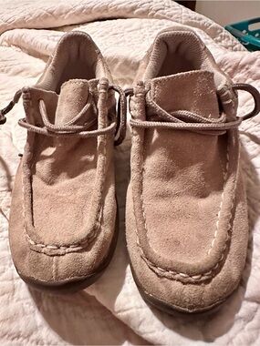 OshKosh B'gosh Kids Suede Moccasin Shoes - Tan